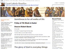 Tablet Screenshot of greatcatholichomilies.com